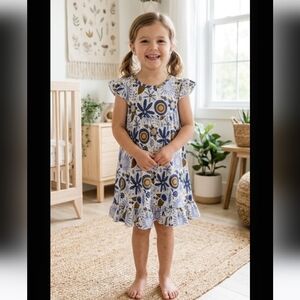 ToddlerFloral Boho Dress